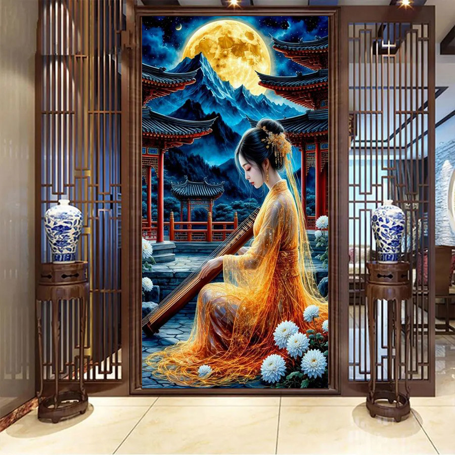 Musical Instrument Images - Mulher bonita instrumento musical tamanho grande