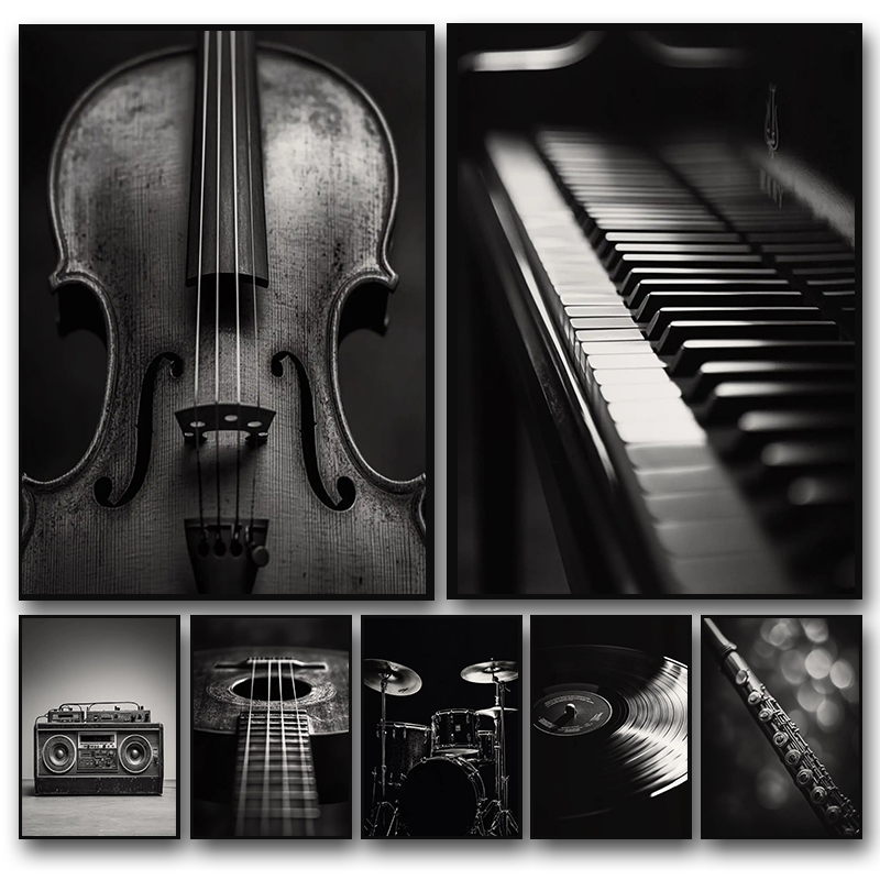Picture Of Musical Instrument - Pôsteres Clássicos de Instrumentos Musicais: Violino,