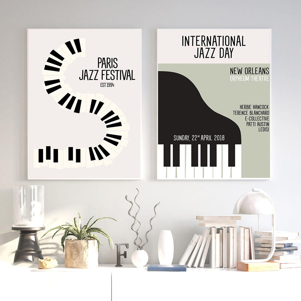 Picture Of Musical Instrument - Galeria vintage pintura em tela cartaz