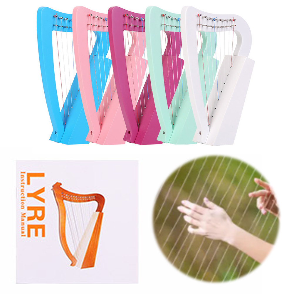 Musical Instrument Lyre - Harpa Lira de 8 Cordas em