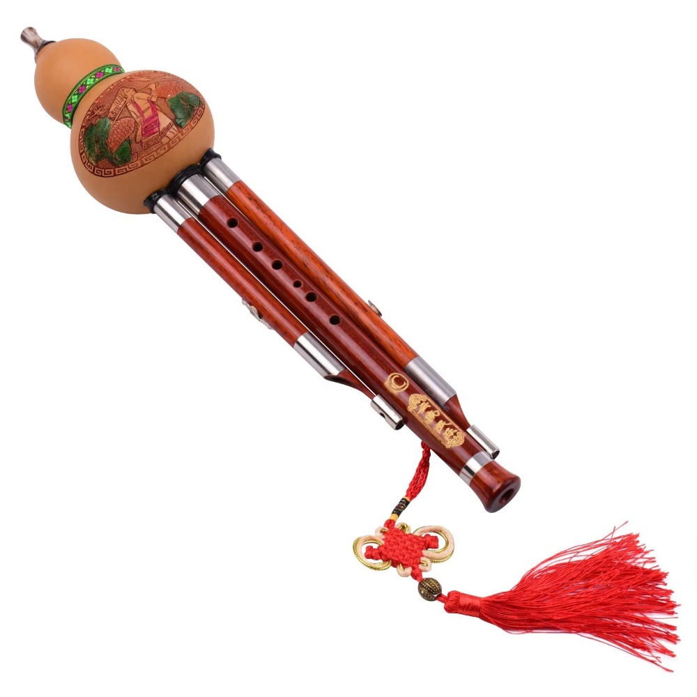 Musical Instrument In Chinese - Flauta de Cabaça Hulusi de 3