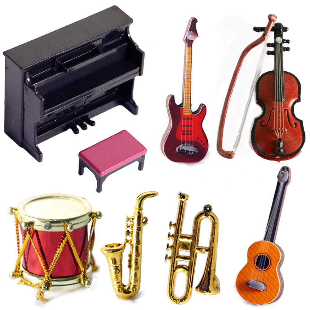 Musical Instrument Lyre - Boneca em miniatura instrumentos musicais escala