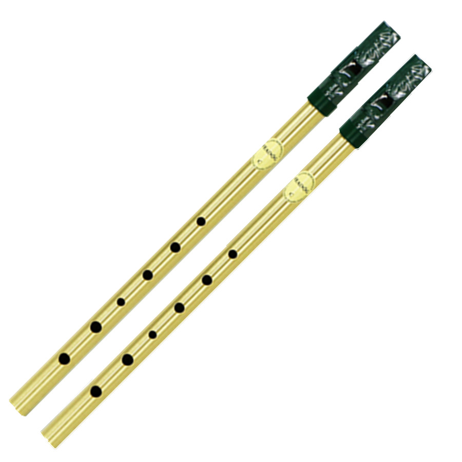 Tin Whistle Flute - Apito irlandês de latão flauta feadog