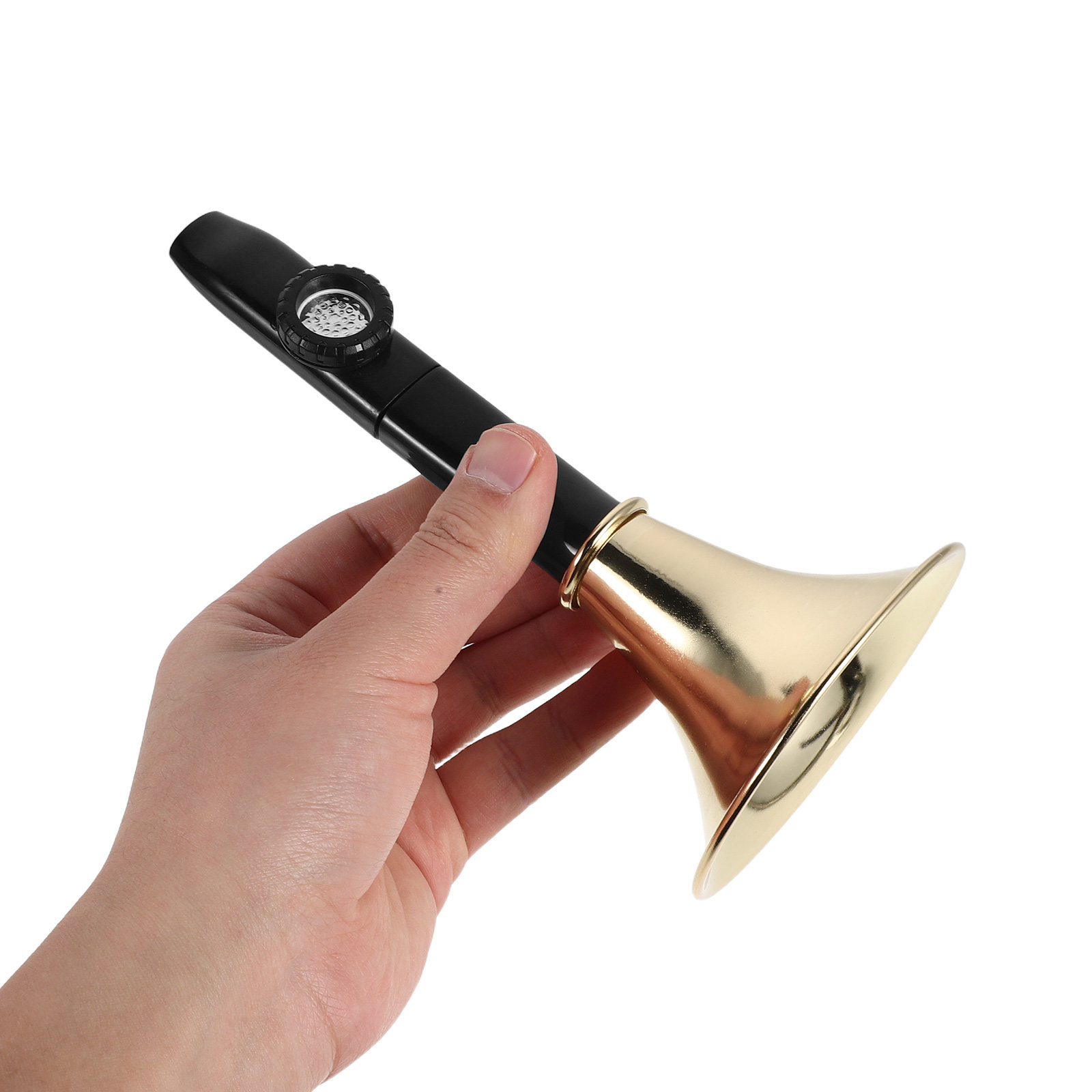 Musical Instrument Flute - Flauta de metal kazoo com diafragma,
