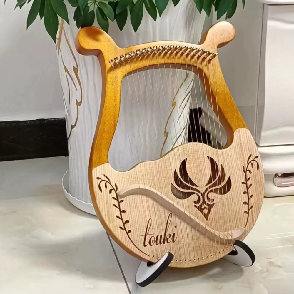 Harpa Lira Vintage de Madeira  - Musical Instrument Lyre avaliação e preço