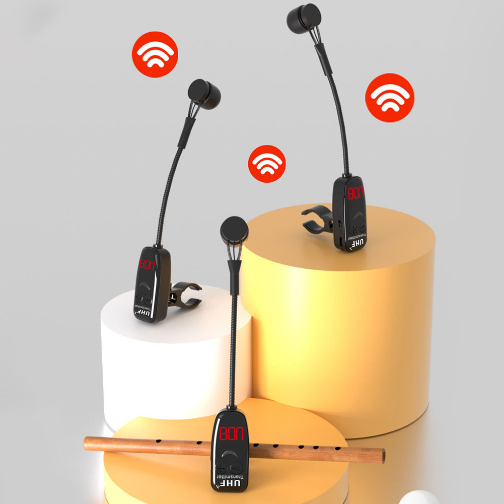 Microfone Sem Fio UHF com Clip - Musical Instrument Flute avaliação e preço