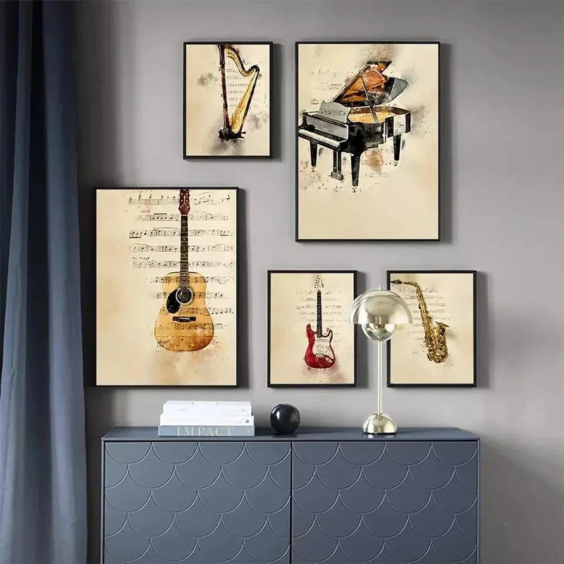 Pôster de Pintura em Tela Esti - Picture Of Musical Instrument avaliação e preço