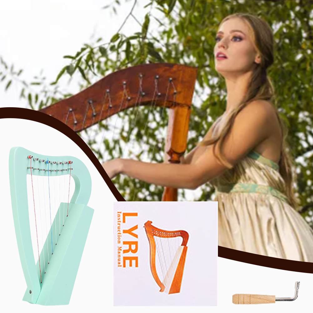 Harpa Lira de 8 Cordas em Made - Musical Instrument Lyre avaliação e preço