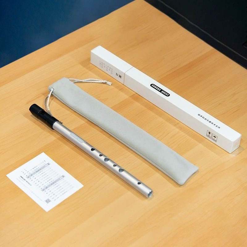 Flauta de Metal D Key com 6 Fu - Tin Whistle Flute avaliação e preço