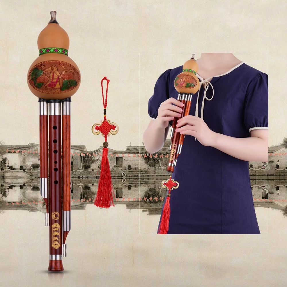 Flauta de Cabaça Hulusi de 3 T - Musical Instrument In Chinese avaliação e preço