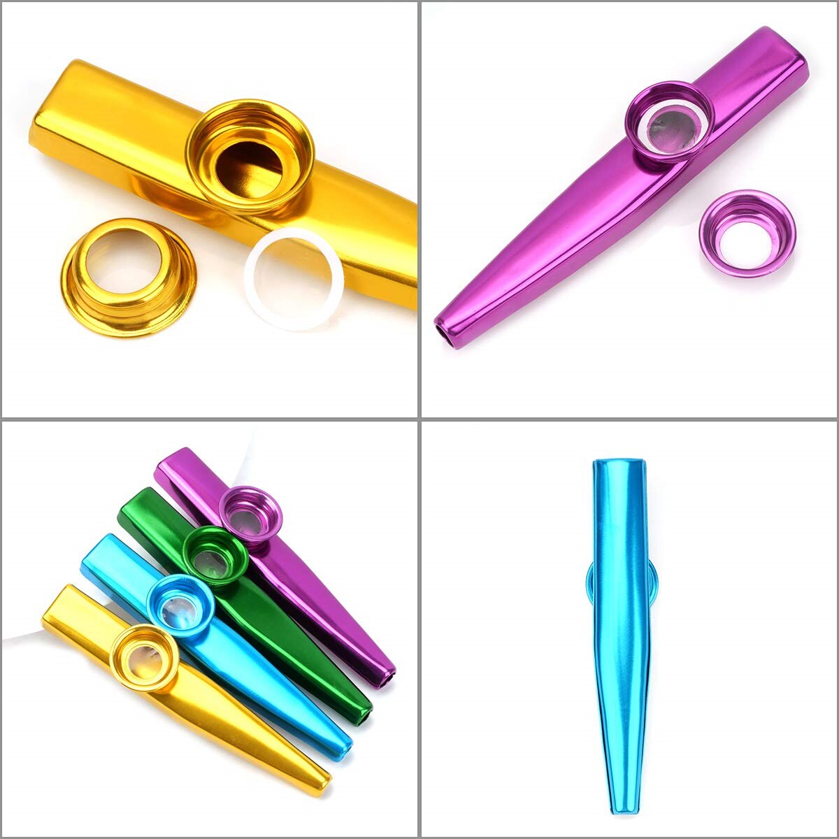 Kazoo Prata Liga de Alumínio c - Musical Instrument Flute avaliação e preço