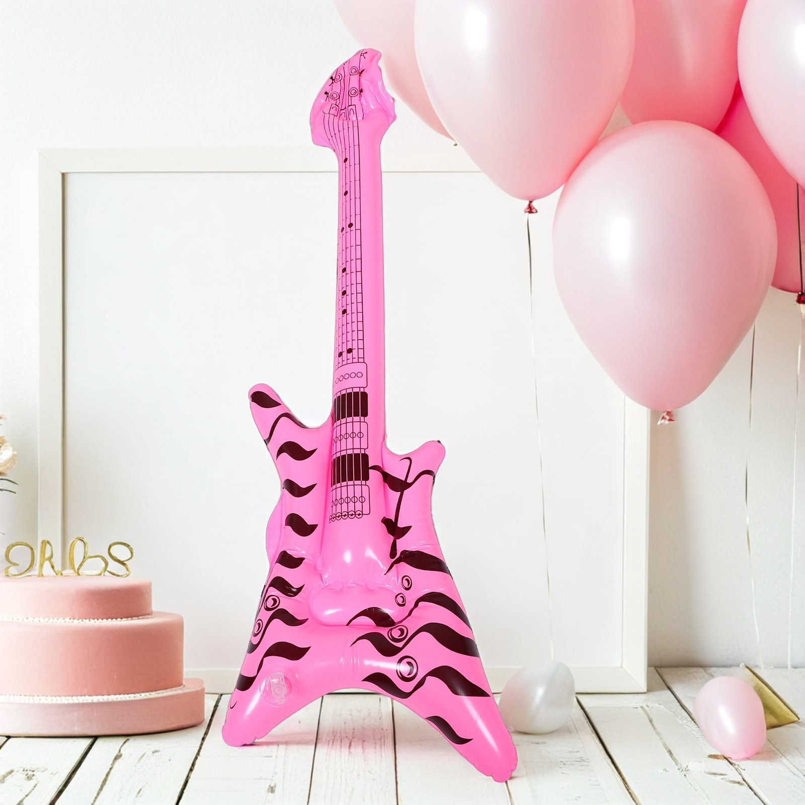 Guitarra Inflável Retrô Anos 8 - Musical Instrument Photo avaliação e preço