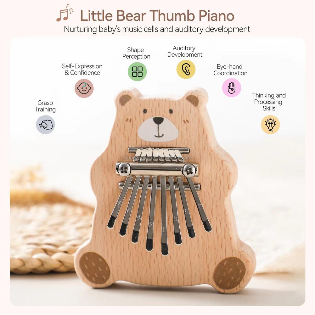 Mini Kalimba de 8 Teclas, Pian - Musical Instrument Kids avaliação e preço