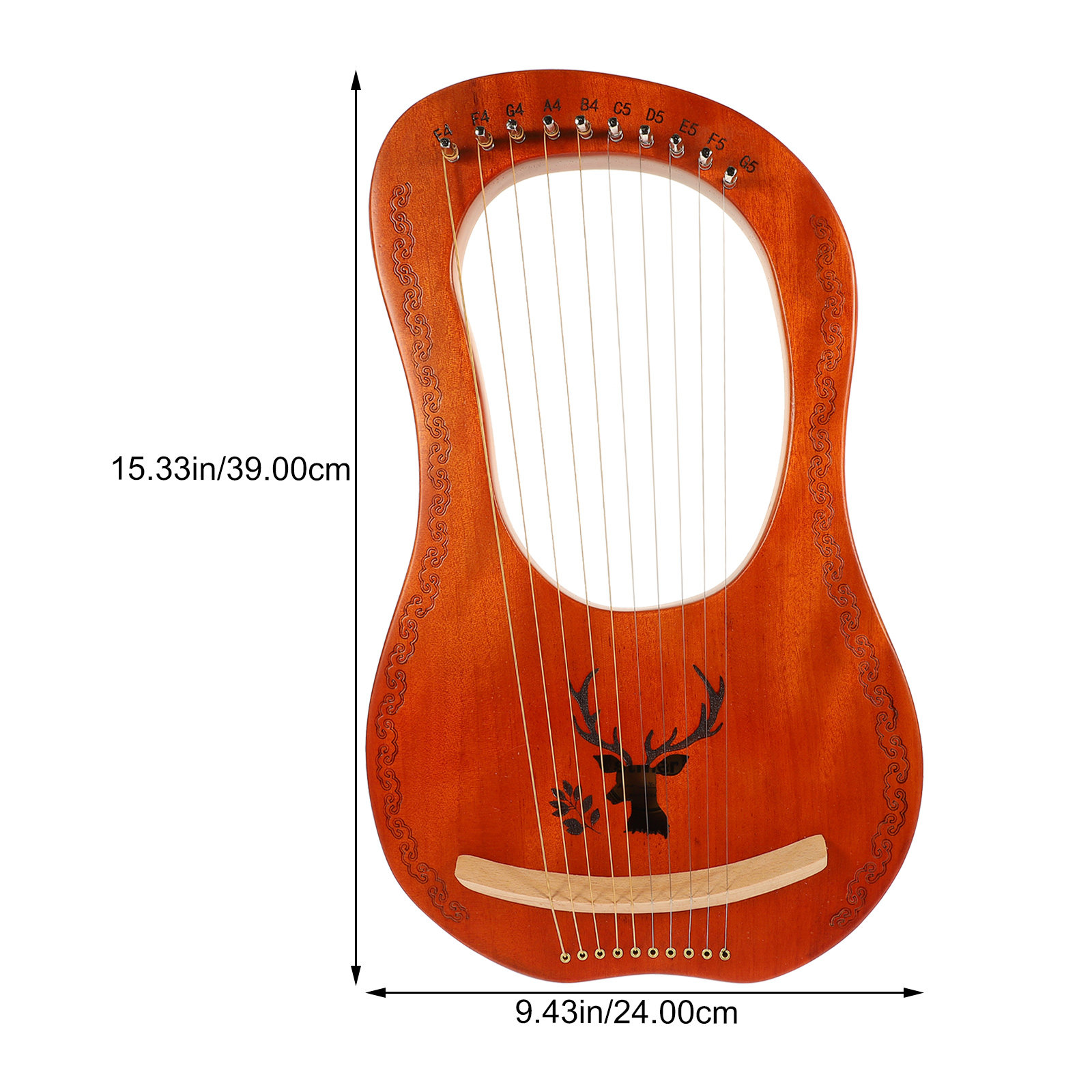 1 Conjunto de Harpa Lira de 10 - Musical Instrument Lyre avaliação e preço