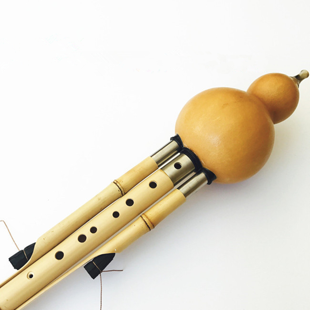 Cabaça de bambu dourada do hul - Musical Instrument In Chinese avaliação e preço