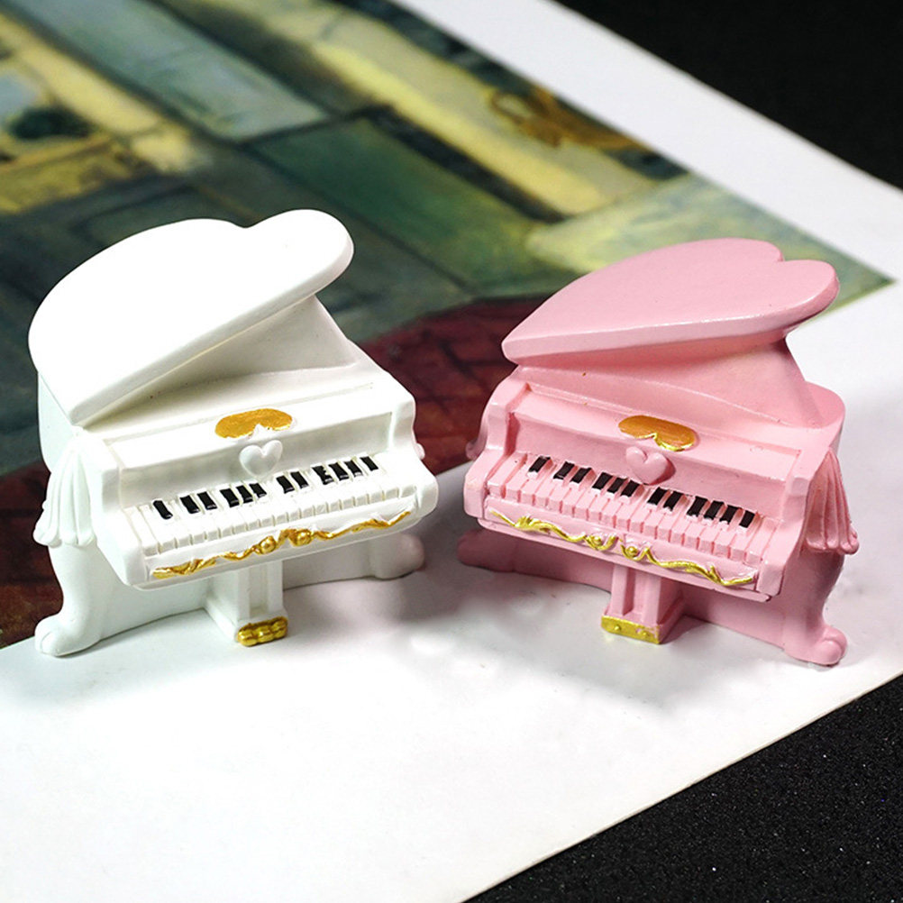 2 Peças Mini Piano Decorativo  - Musical Instrument Photo avaliação e preço