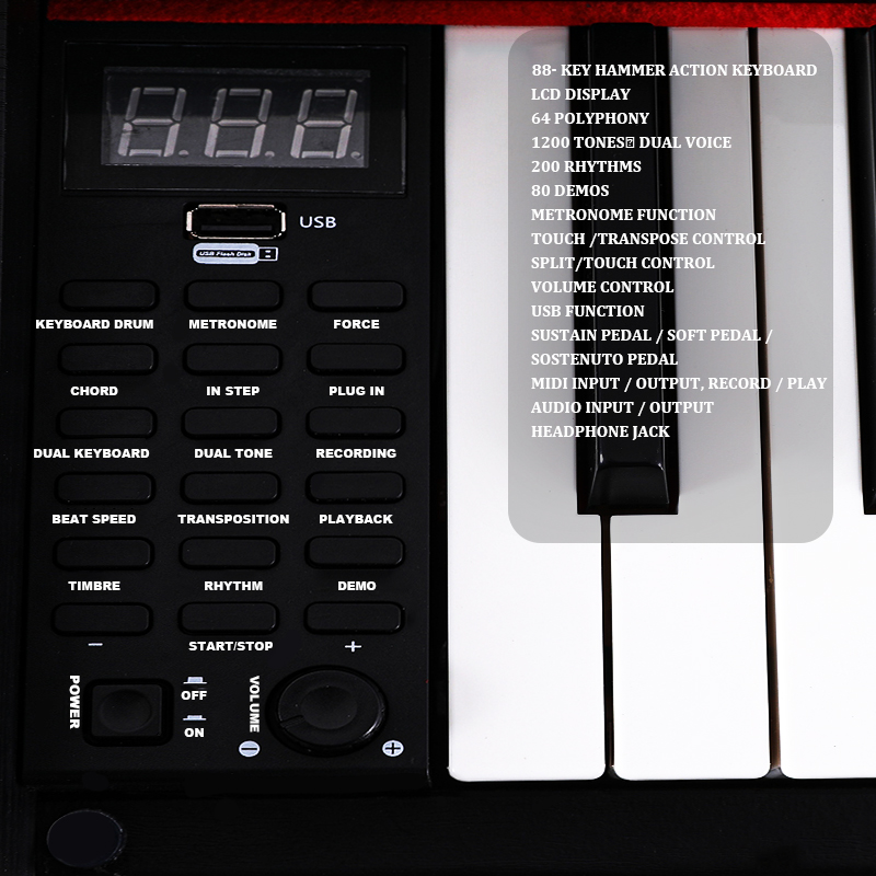 Preço teclado piano instrument - Musical Instrument Keyboard Price avaliação e preço