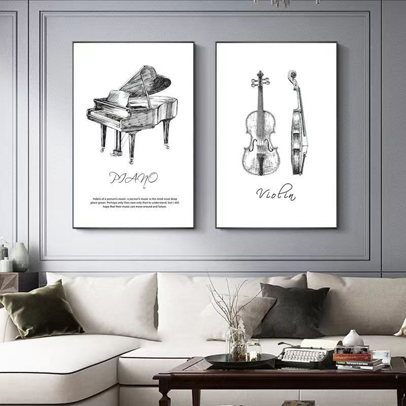 Pintura em tela moderno e mini - Musical Instrument Photo avaliação e preço
