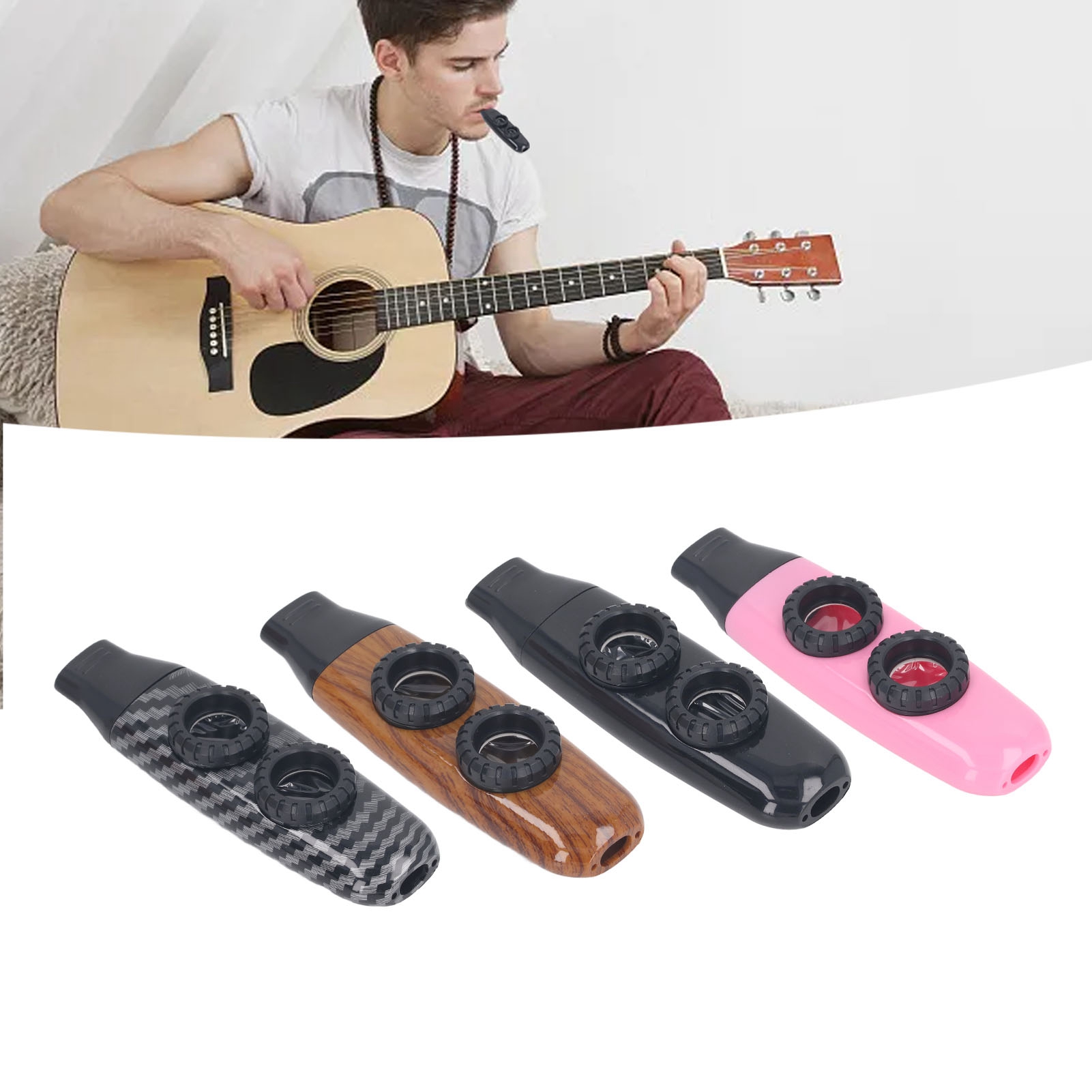 Kazoo flauta dupla buraco inst - Musical Instrument Flute avaliação e preço