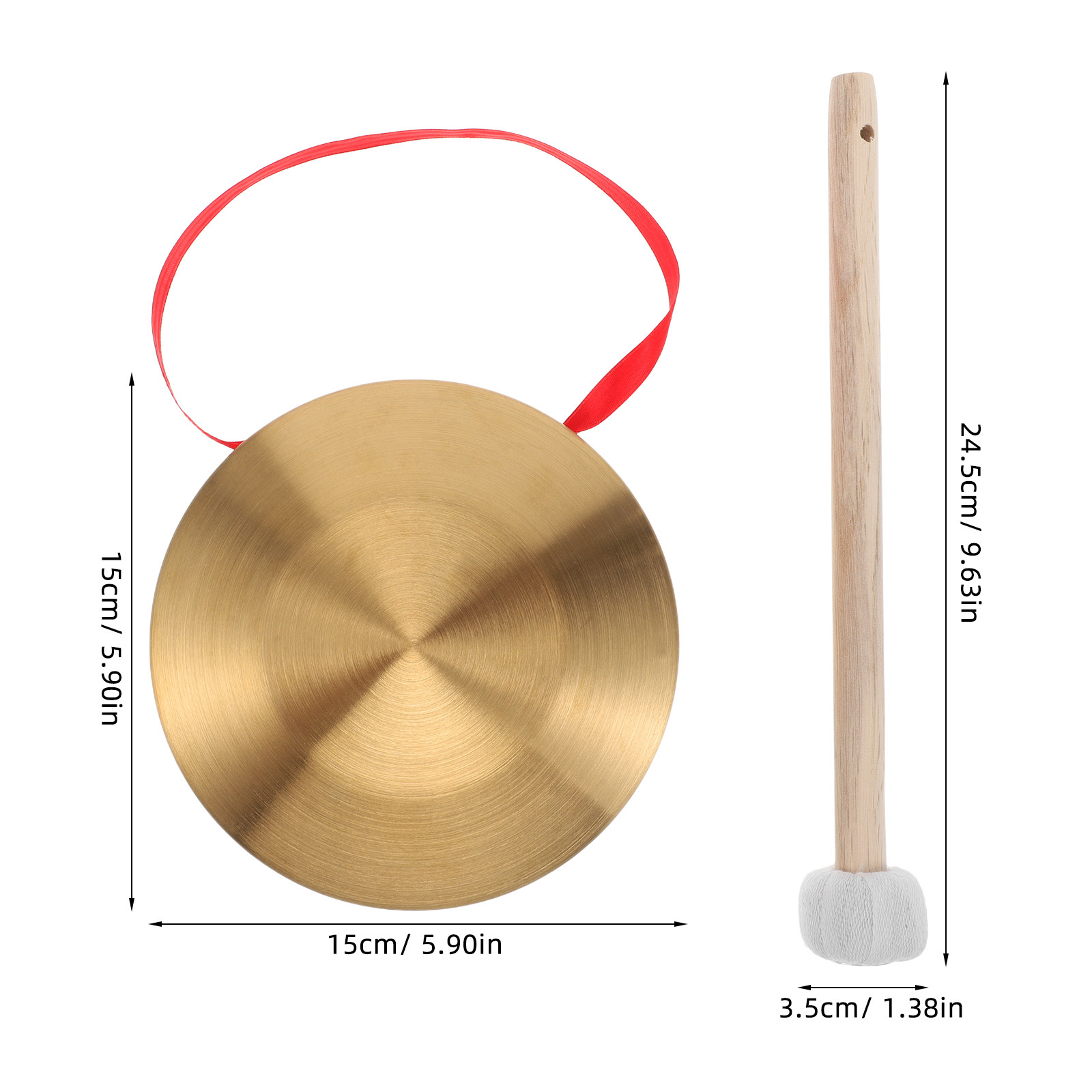 1 Conjunto de Mini Gong Portát - Musical Instrument In Chinese avaliação e preço