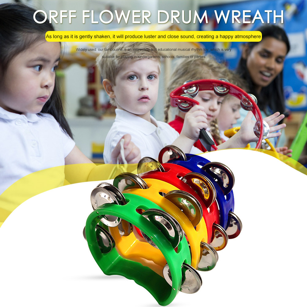 4 peças pandeiro jingles choca - Musical Instrument Kids avaliação e preço