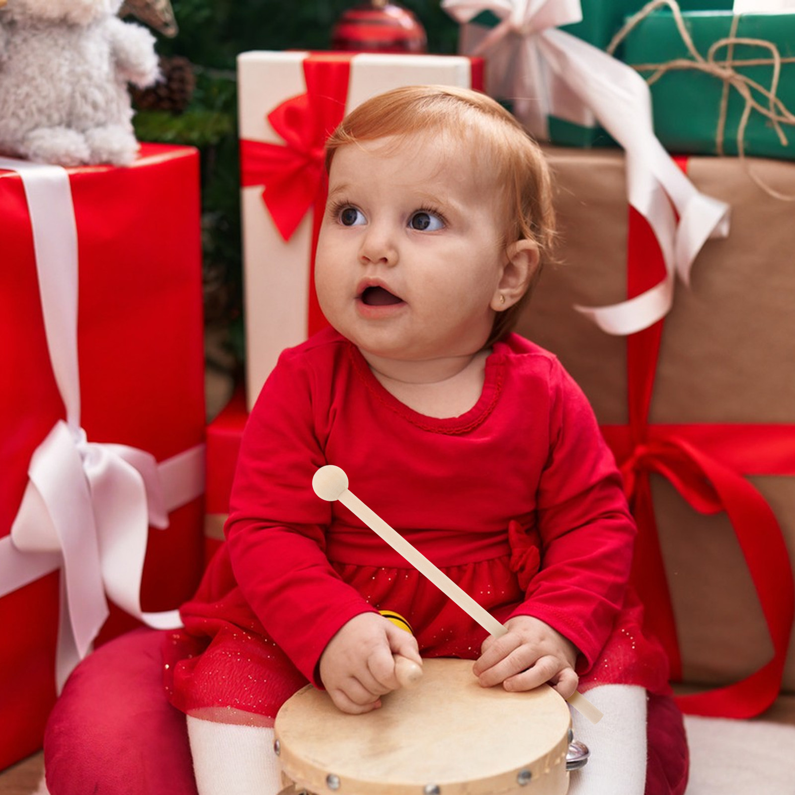10 Peças de Baquetas de Madeir - Musical Instrument Mallet avaliação e preço
