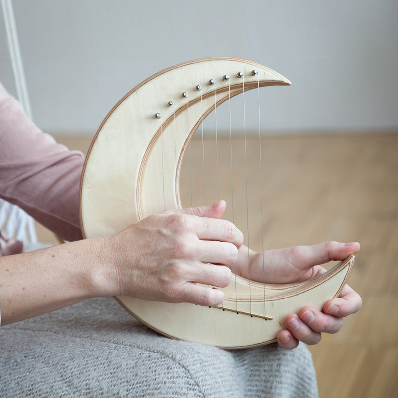 Harpa portátil pequena para in - Musical Instrument Lyre avaliação e preço
