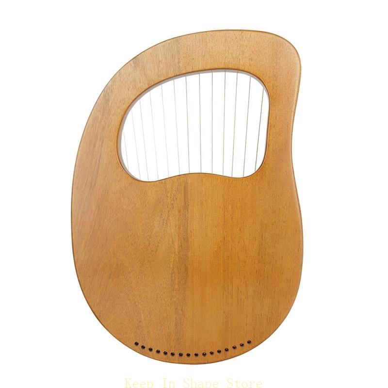 U1jc 16 string mogan lyre harp - Musical Instrument Lyre avaliação e preço
