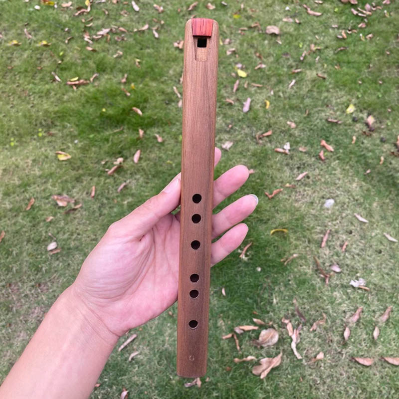 Flauta curta com 6 buracos, ch - Wooden Flute Native avaliação e preço