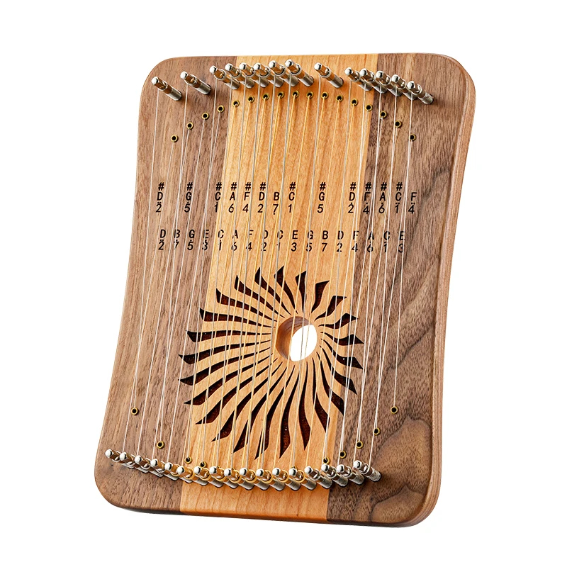 Hluru Lira de Dedo de Madeira  - Musical Instrument Lyre avaliação e preço