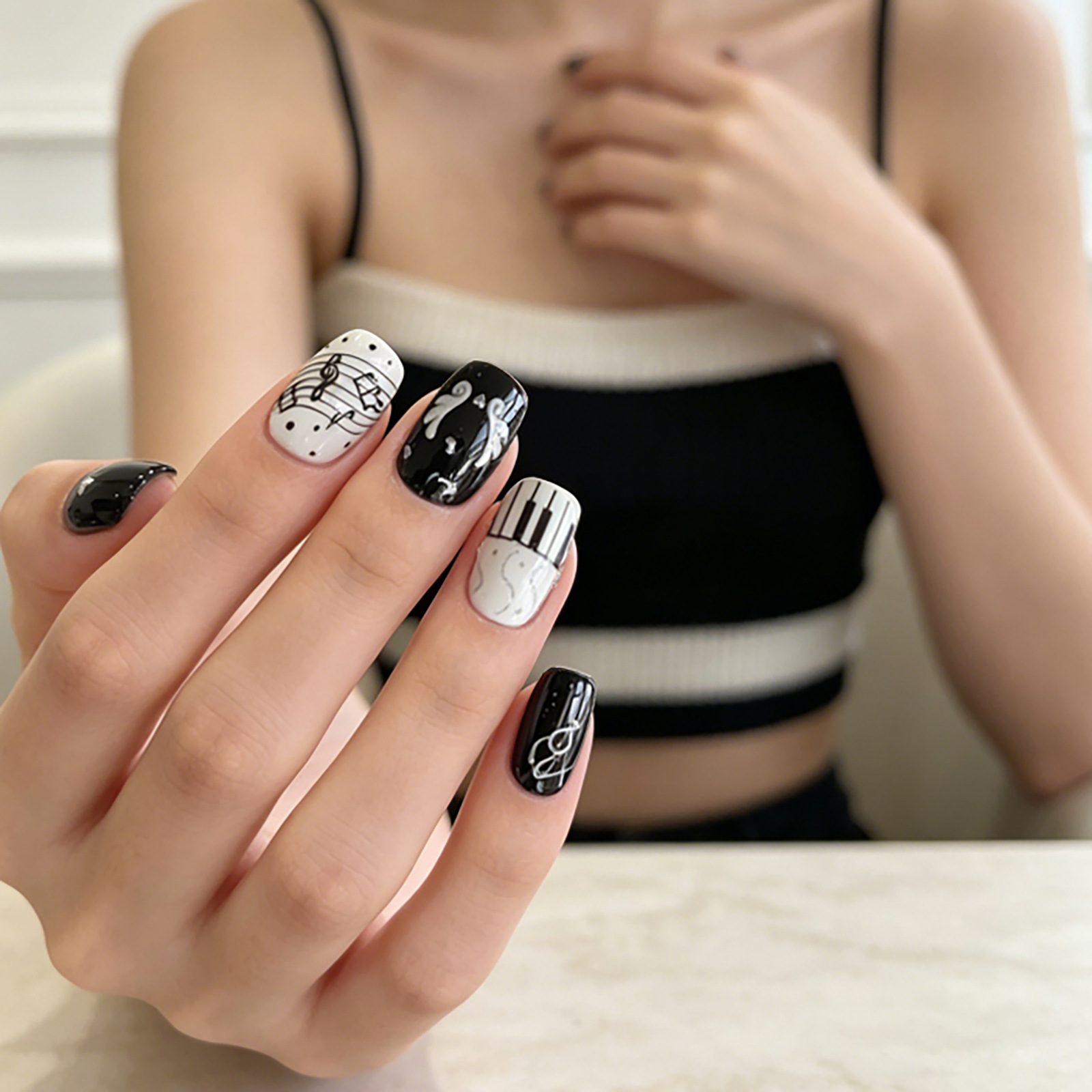 Adesivos de unhas com notas de - Musical Instrument Images avaliação e preço