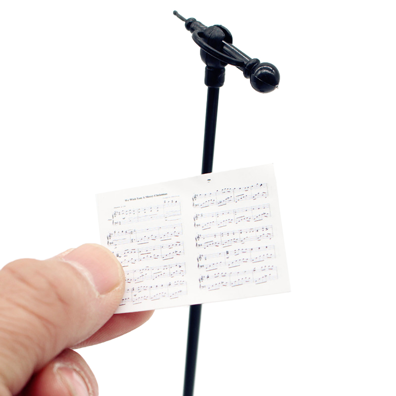 2 pçs/set 1:12 casa de bonecas - Musical Instrument Images avaliação e preço