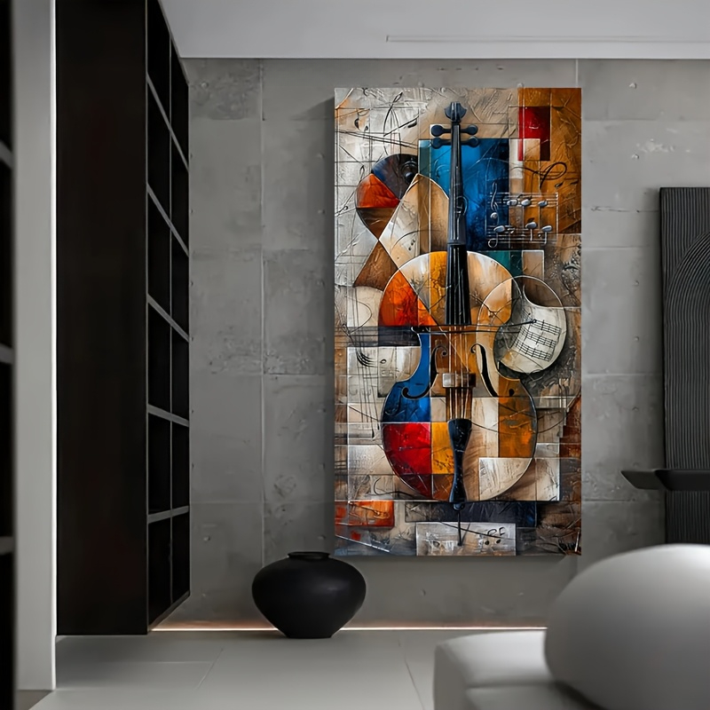 Moderno abstrato violoncelo po - Musical Instrument Images avaliação e preço