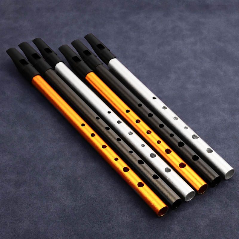 Flauta de Metal de 6 Furos par - Tin Whistle Flute avaliação e preço