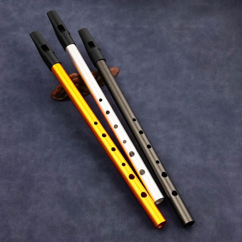 Flauta de Metal de 6 Furos par - Tin Whistle Flute avaliação e preço